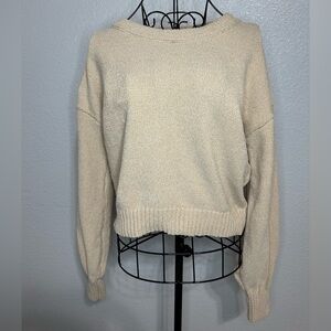 Sincerely Jules Cream Crew Neck Sweater